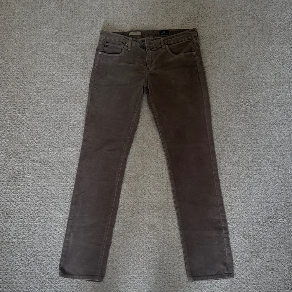 AG Adriano Goldschmied Men's Corduroy Pants - Brown